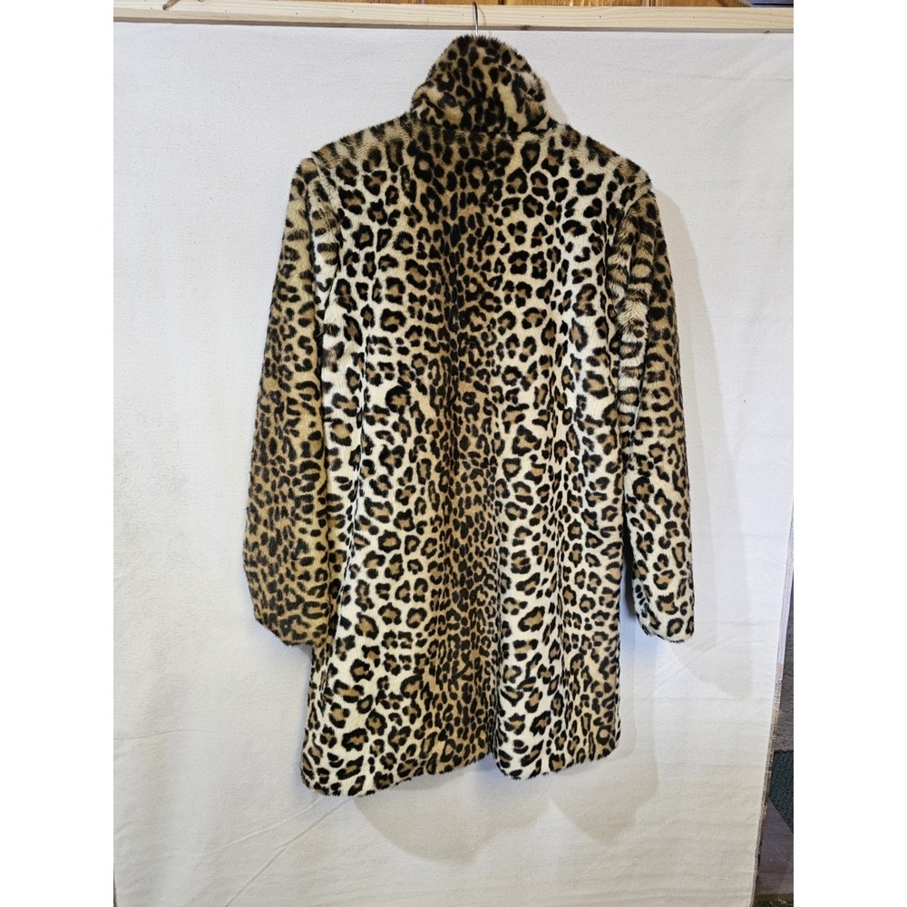 BlankeNYC Women's XS Faux Fur Coat Leopard Print - Picture 16 of 16